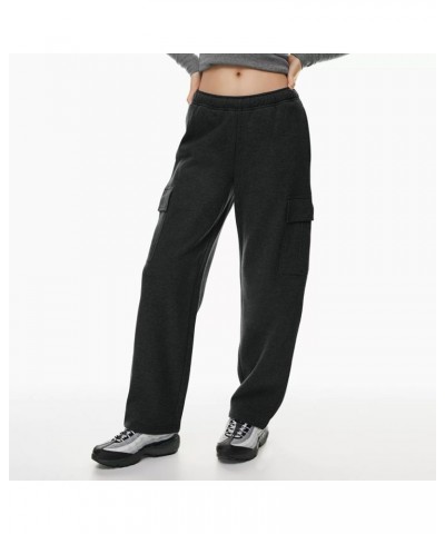 Sweatpants for Women Casual Fleece Lined Joggers High Waisted Solid Color Athletic Jogger Pants with Pockets F021- Black $7.7...