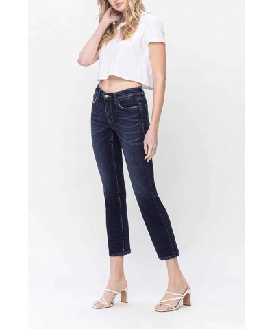 Flying Monkey - Mid Rise Slim Straight Jean - F5278 Darkblue $37.38 Jeans