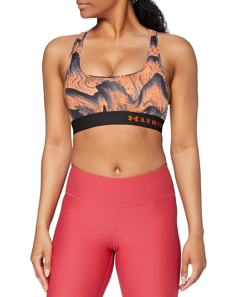 Armour® Mid Crossback Print Peach Plasma (836)/Peach Plasma $10.23 Lingerie