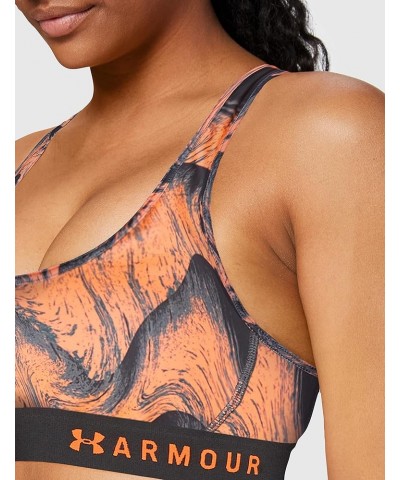 Armour® Mid Crossback Print Peach Plasma (836)/Peach Plasma $10.23 Lingerie