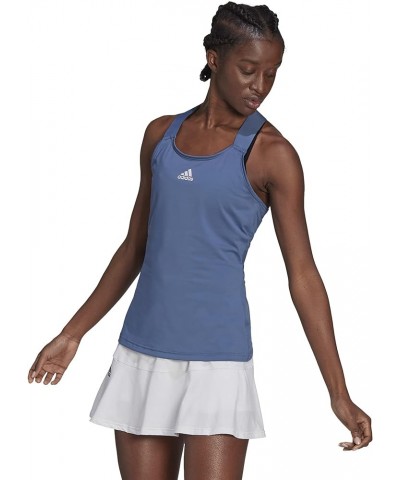 Women's Tennis Tank Aeroready Crew Blue/White $17.69 Activewear