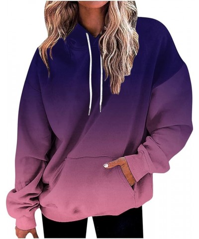 Womens Oversized Hoodies Fleece Sweatshirts Long Sleeve Athletic Sweaters Pullover Casual Basic Tops Fall Clothes 07-hot Pink...