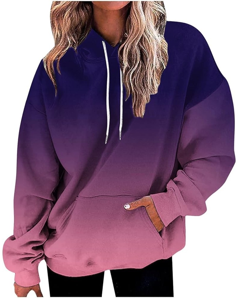 Womens Oversized Hoodies Fleece Sweatshirts Long Sleeve Athletic Sweaters Pullover Casual Basic Tops Fall Clothes 07-hot Pink...