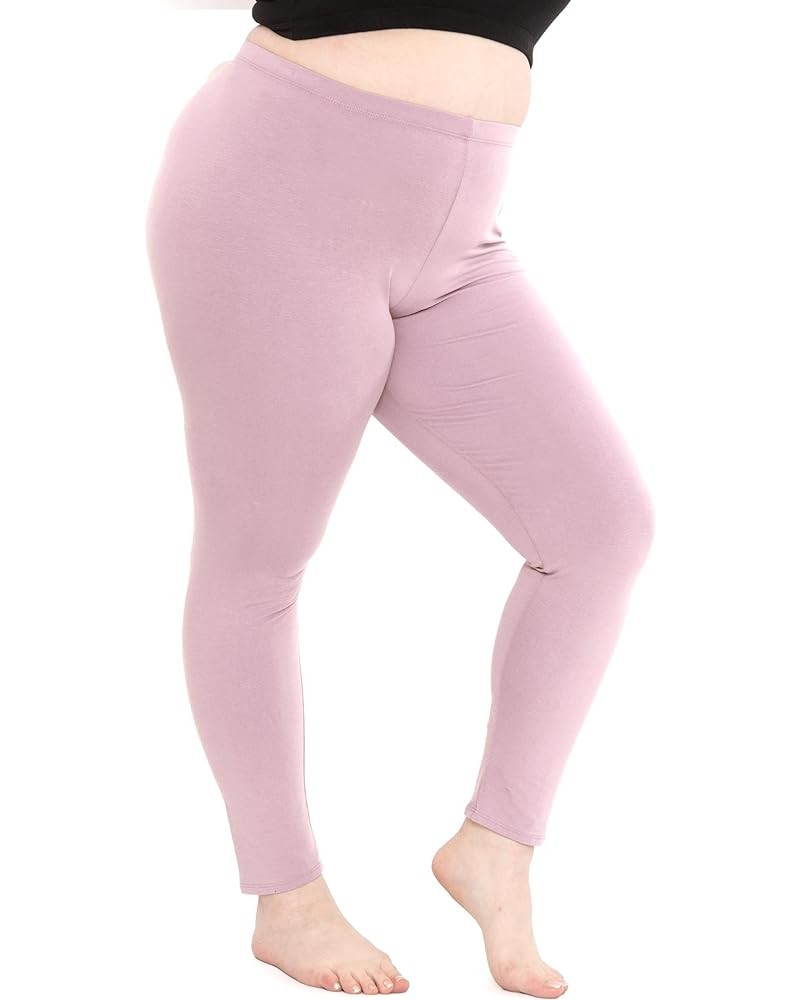 Women's Plus Size Knee & Full Length Leggings | X-Large - 7X Full Length Orchid Purple $11.19 Leggings