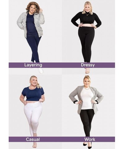 Women's Plus Size Knee & Full Length Leggings | X-Large - 7X Full Length Orchid Purple $11.19 Leggings