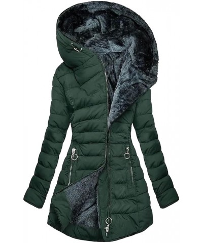 Warm Winter Coats For Women 2023 Trendy Sherpa Fleece Lined Hooded Jackets Thicken Quilted Puffer Coat Slim Fit G02-green $19...