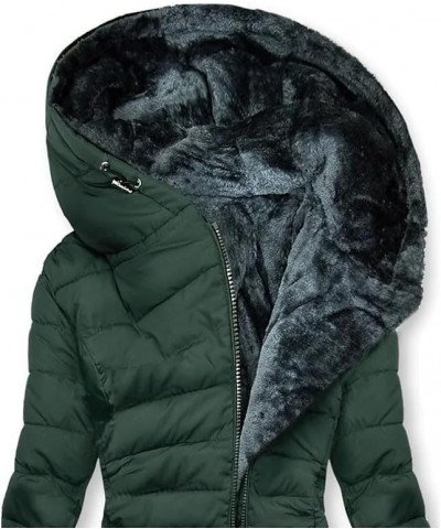 Warm Winter Coats For Women 2023 Trendy Sherpa Fleece Lined Hooded Jackets Thicken Quilted Puffer Coat Slim Fit G02-green $19...