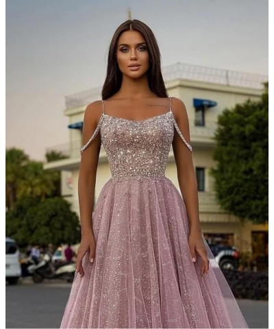 Off Shoulder Sequin Prom Dresses Long Glitter Tulle Wedding Party Dress Formal Ball Gown for Women Burnt Orange $35.87 Dresses