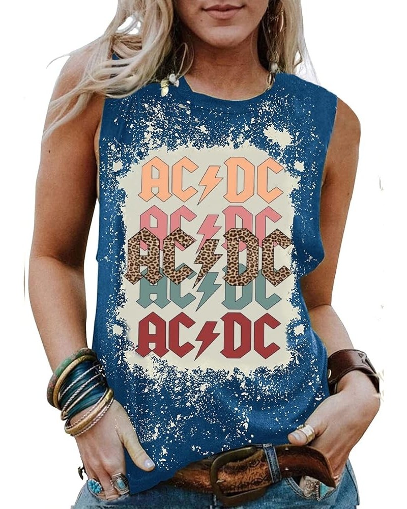 Rock N' Roll Institute Tank Top for Women Retro Country Music Shirt Rock Concert Band Tees Cool Graphic Sleeveless Top Bleach...