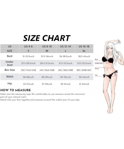 Women's Push Up Bikini Set Wrap Bandage Bathing Suit Two Piece Swimsuits Manhattan Black $22.98 Swimsuits