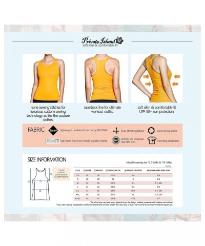 Women UPF50+ Tankini Bathing Swimsuits Sleeveless Tank Bra Top Swim Rash Guard (TTY-RTBXY) Y_coral $12.13 Swimsuits