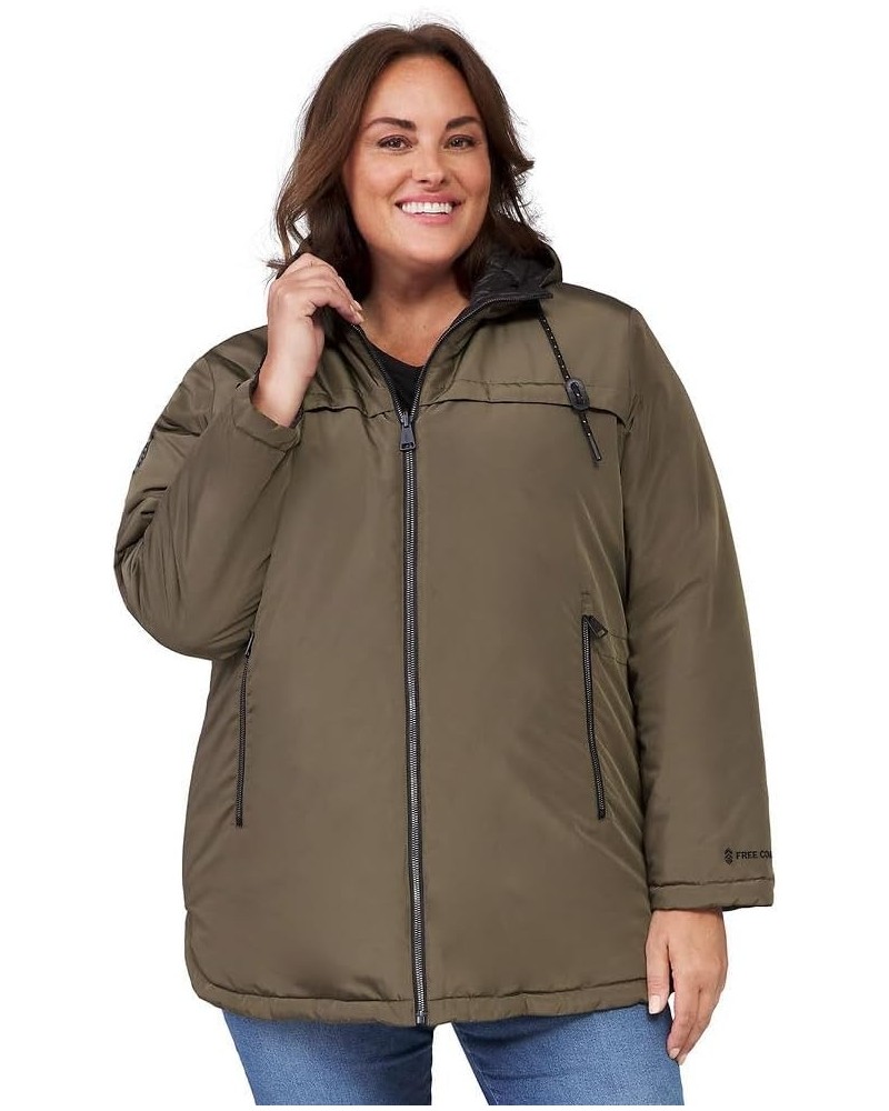 Womens Arctic Series Reversible Quilted Jacket Deep Olive $23.26 Jackets