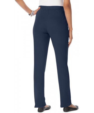 Women's Plus Size Straight-Leg Soft Knit Pant Banana $12.61 Pants