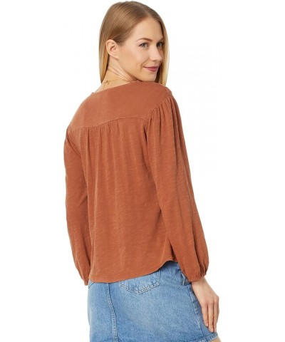 Cutwork Peasant Top Sandstorm $34.78 Blouses