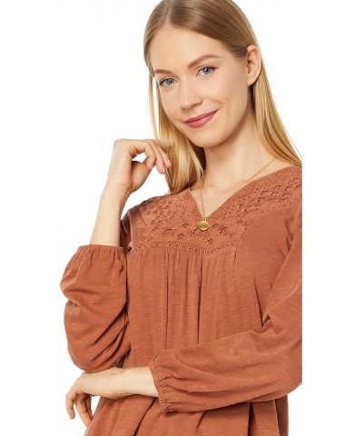 Cutwork Peasant Top Sandstorm $34.78 Blouses