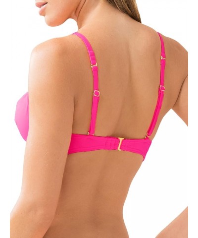 Women's Swim Secret Convertible Push-up Bikini Top Fuchia Sizzle $18.85 Swimsuits