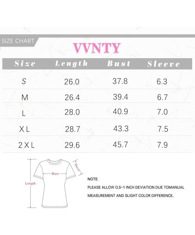 Valentine's Day T Shirts for Women Cute Heart Print Graphic Tees Casual Short Sleeve Top Td-red $11.33 T-Shirts