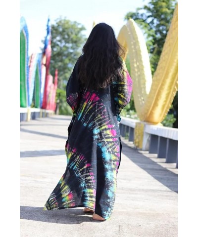 Women's Plus Size Caftans tie dye Vneck Kaftan Dresses Loose Soft Kaftan Loungewear A-print24 $14.62 Swimsuits