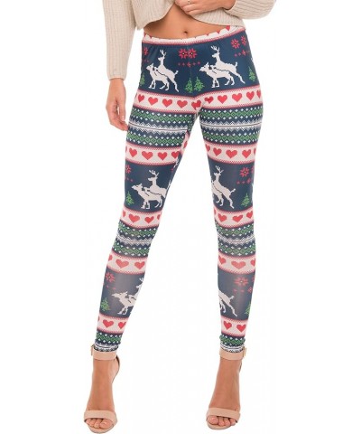 Women's 3D Photo-Realistic Ugly Christmas Long Leggings Humping Deer $11.59 Leggings