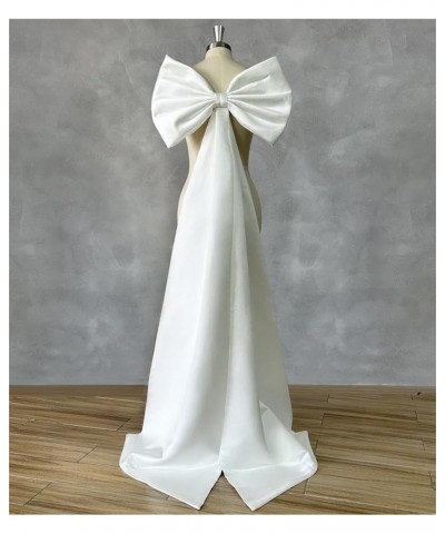 Satin Big Bow for Wedding Dresses Double Knot Belt for Bride Wedding Accessories Bridal Waist Belts Sash Champagne $17.97 Dre...