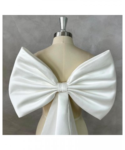 Satin Big Bow for Wedding Dresses Double Knot Belt for Bride Wedding Accessories Bridal Waist Belts Sash Champagne $17.97 Dre...