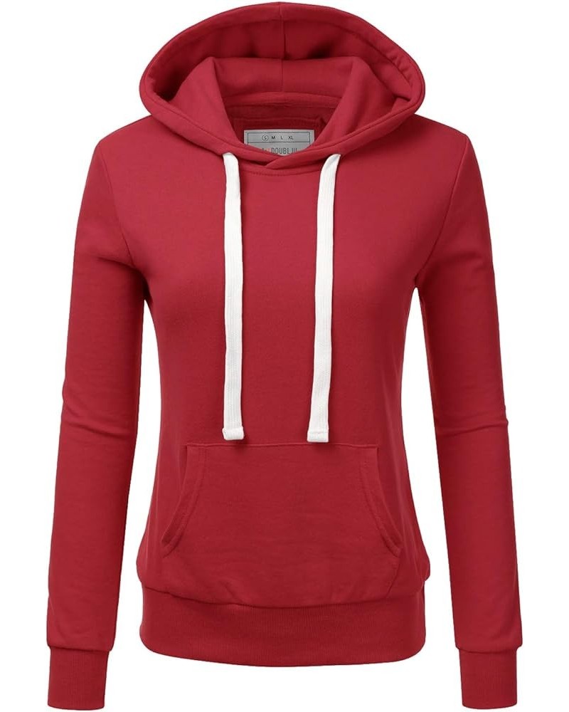 Basic Lightweight Pullover Sweater Top Essential Comfy Casual Hoodie Sweatshirt for Womens Clothes with Plus Size A_red $16.5...