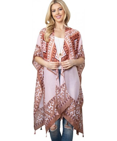 Bohemian Versatile Open Shawl Cardigan Cover Up - Lightweight Casual Sheer Beach Long Kimono, Tie Dye Poncho, Vest Kimono Car...