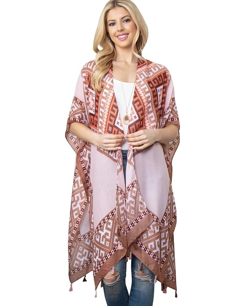 Bohemian Versatile Open Shawl Cardigan Cover Up - Lightweight Casual Sheer Beach Long Kimono, Tie Dye Poncho, Vest Kimono Car...