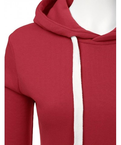 Basic Lightweight Pullover Sweater Top Essential Comfy Casual Hoodie Sweatshirt for Womens Clothes with Plus Size A_red $16.5...