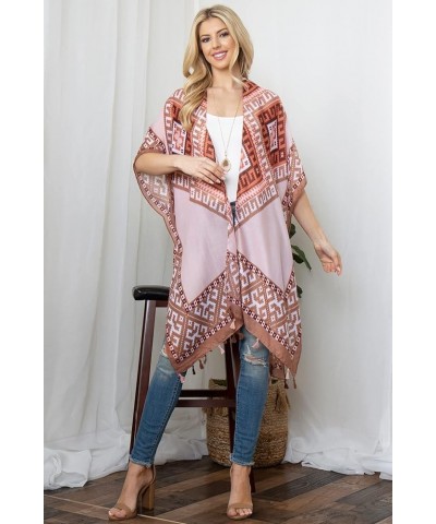 Bohemian Versatile Open Shawl Cardigan Cover Up - Lightweight Casual Sheer Beach Long Kimono, Tie Dye Poncho, Vest Kimono Car...