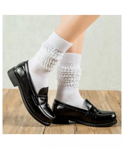 Womens Slouch Socks Extra Long Scrunch Socks Knee High Socks Boot Socks Black $7.41 Activewear