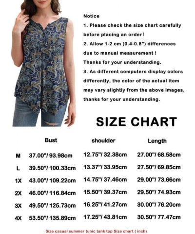 Womens Plus Size Tunic Tops Sleeveless Summer Printed Flowy Blouses with Buttons Shirts Burgundy $13.19 Tanks