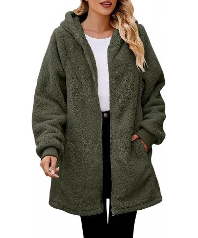 Long Winter Coats for Women Winter Jackets Faux Short Plush Long Sleeve Open Front Warm Casual Jacket Coat Outwear Jackets 10...