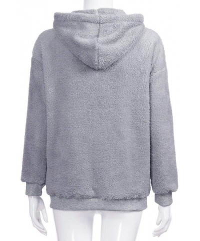 Hoodies for Women Oversized Fuzzy Fleece Sweatshirts Zip Up Sherpa Fluffy Hoodie Pullover Soft Pocket Outwear Jackets Gf1- E3...