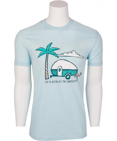 Life is Better at The Campsite Crew Neck Ice Blue $13.08 Tops