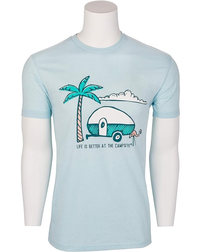 Life is Better at The Campsite Crew Neck Ice Blue $13.08 Tops