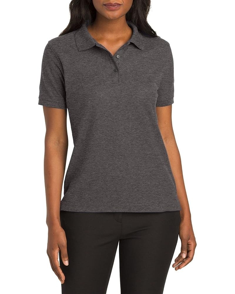 Polo Shirt for Women Short-Sleeves Polo Shirt Polo Tee Women’s Polo Shirt Lightweight Golf Polo Shirt Charcoal Heather Grey $...