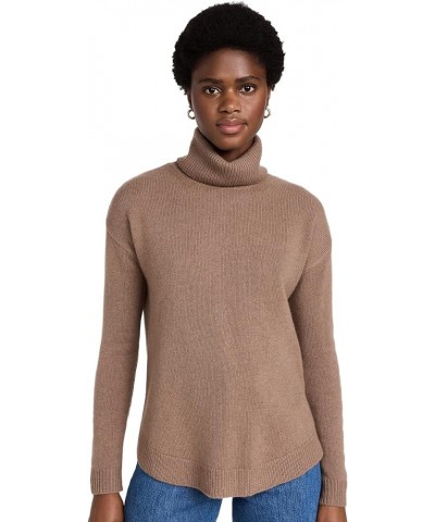 Women's Turtle Neck Sweater Chestnut $71.46 Sweaters