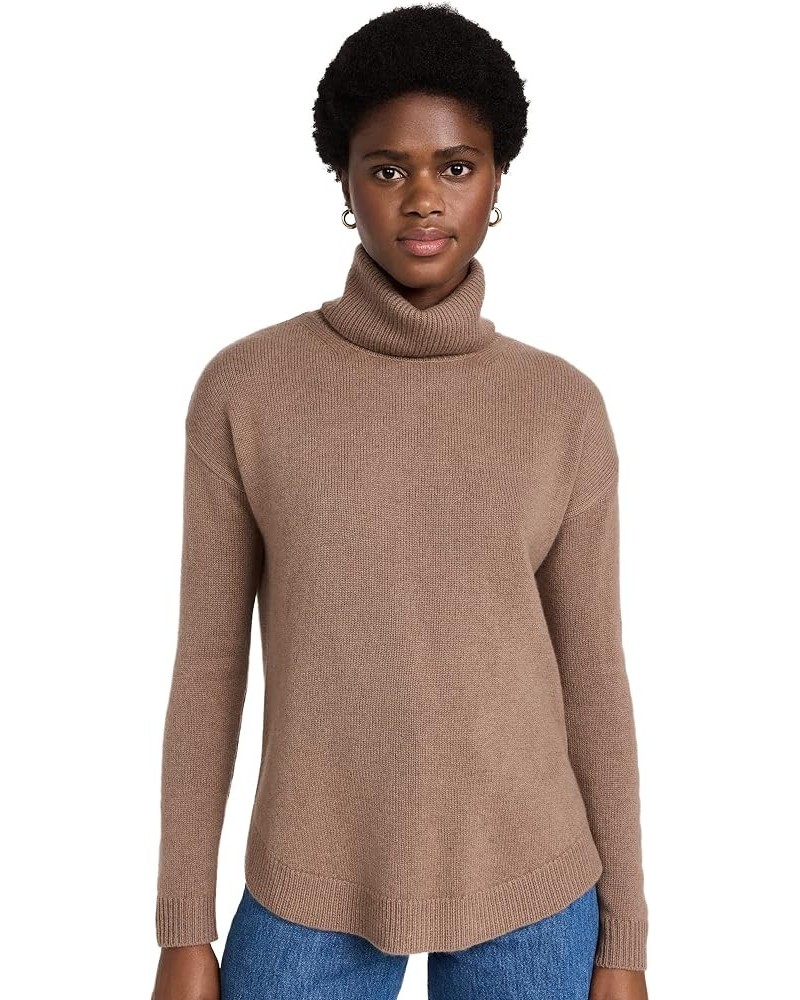 Women's Turtle Neck Sweater Chestnut $71.46 Sweaters