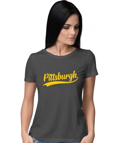 City of Pittsburgh Pennsylvania Pride Fashion Script Mens Women Youth T-Shirt Women Heather Black $12.25 T-Shirts