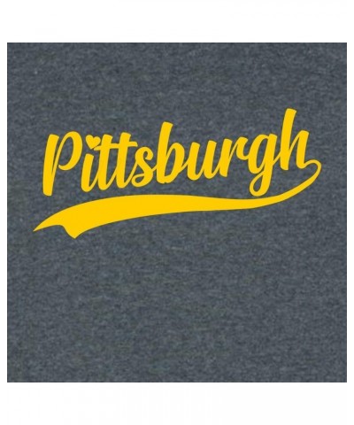 City of Pittsburgh Pennsylvania Pride Fashion Script Mens Women Youth T-Shirt Women Heather Black $12.25 T-Shirts