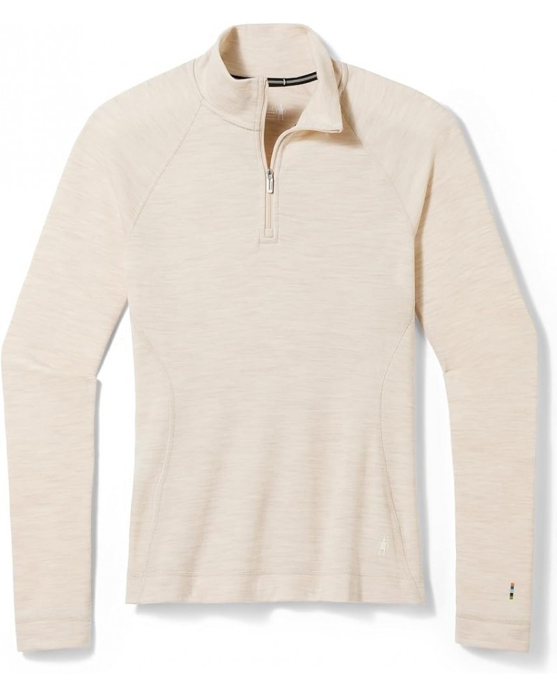 Women’s Base Layer Top - Merino 250 Wool Active 1/4 Zip Outerwear Almond Heather $48.14 Activewear