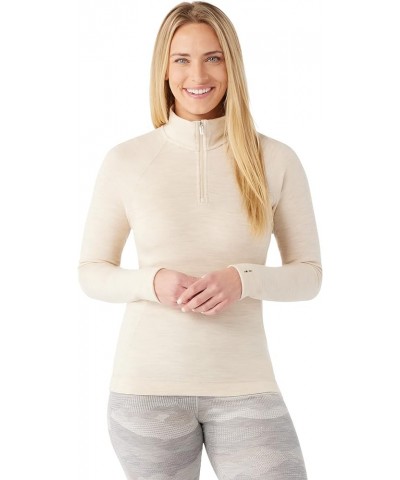 Women’s Base Layer Top - Merino 250 Wool Active 1/4 Zip Outerwear Almond Heather $48.14 Activewear