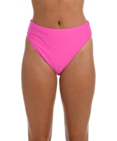 Women's Hi Waist Bikini Swimsuit Bottom Hot Pink//Solids $9.17 Swimsuits