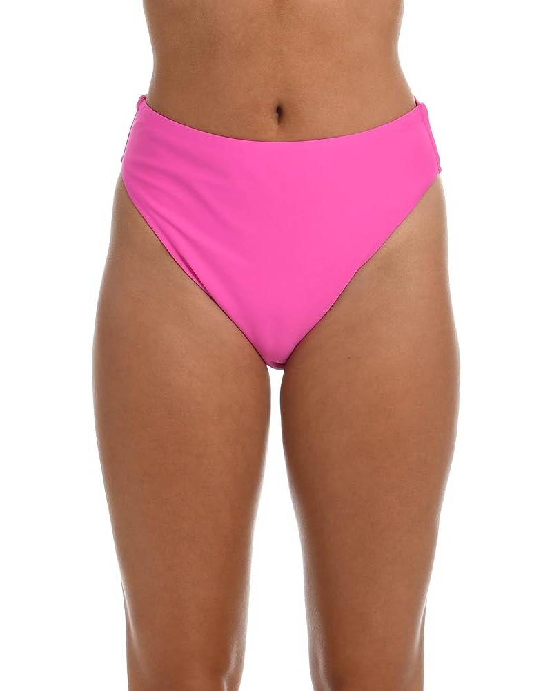 Women's Hi Waist Bikini Swimsuit Bottom Hot Pink//Solids $9.17 Swimsuits