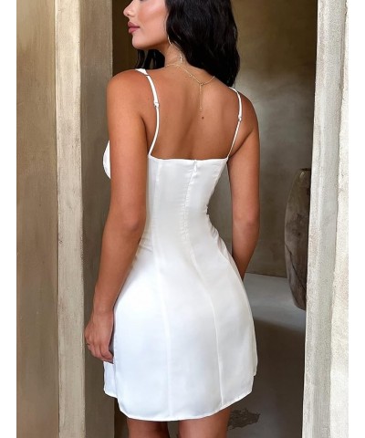 Women Summer Sexy Dress Halter Sleeveless Bodycon Casual Party Tank Top Dress Straps Midi Spaghetti Dress 66-white $15.12 Dre...