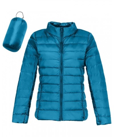 Packable Puffer Jacket for Women Lightweight Winter Short Duck Down Jackets Slim Fit Bubble Coat Zipper Down Jacket with Hood...