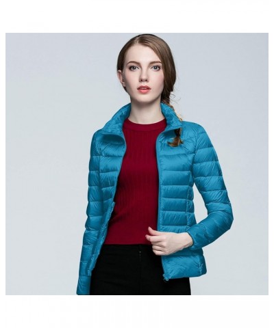 Packable Puffer Jacket for Women Lightweight Winter Short Duck Down Jackets Slim Fit Bubble Coat Zipper Down Jacket with Hood...