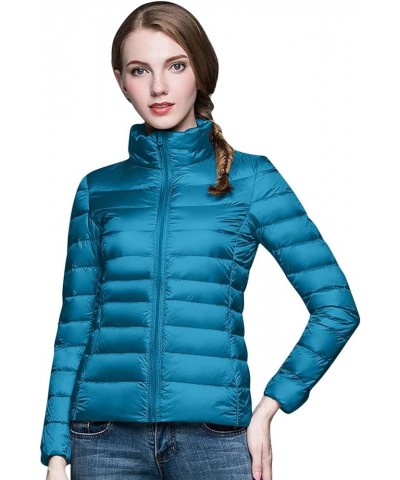 Packable Puffer Jacket for Women Lightweight Winter Short Duck Down Jackets Slim Fit Bubble Coat Zipper Down Jacket with Hood...