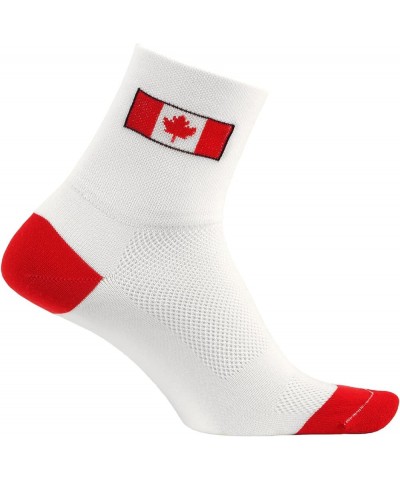 Men's Aerator D-Logo Sock Canda Flag $9.43 Socks